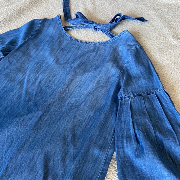 Anthropologie Cloth & Stone Chambray Dress XS - Picture 4 of 6